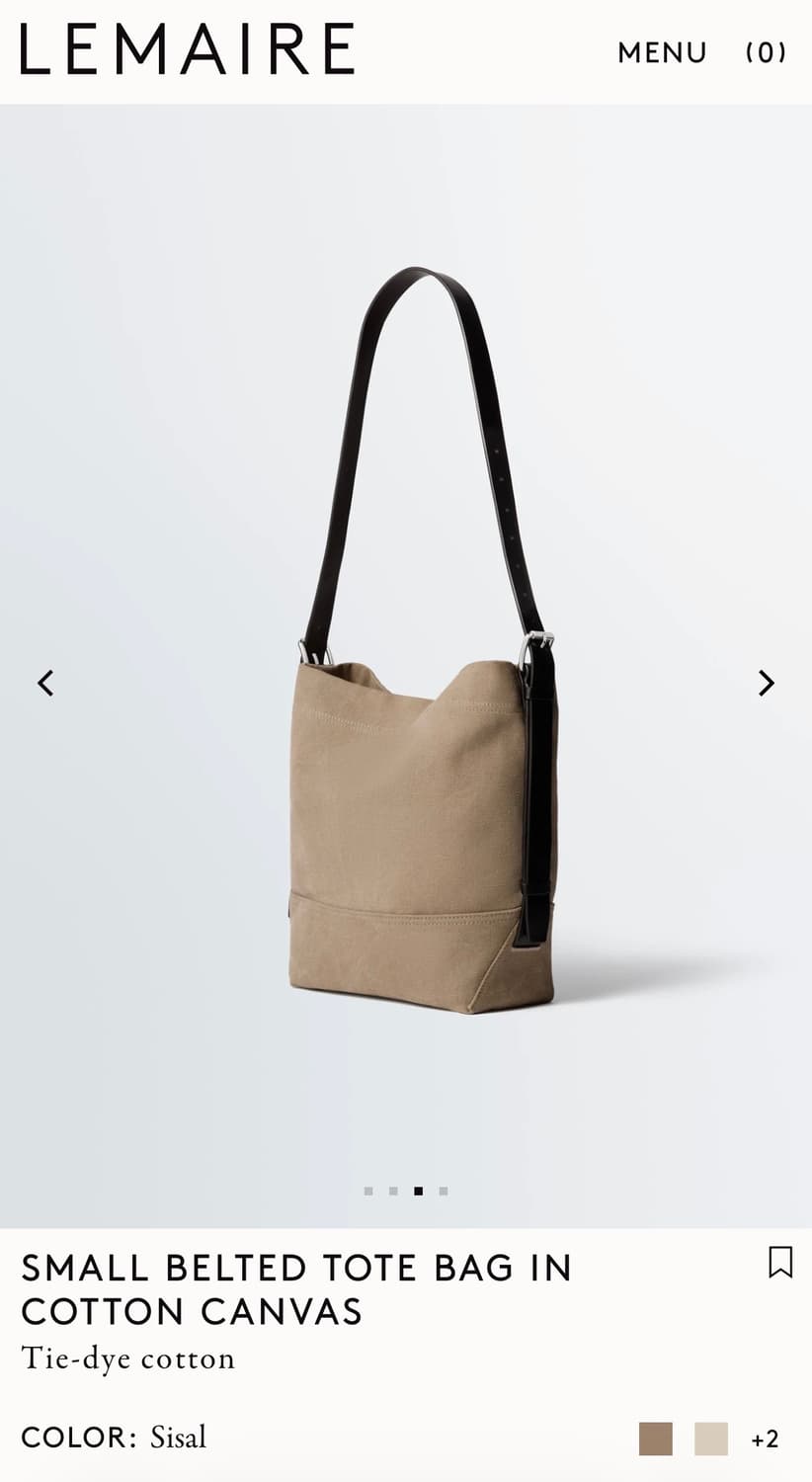 르메르 26ss 스몰 벨티드 토트백 /시살 상품이미지5