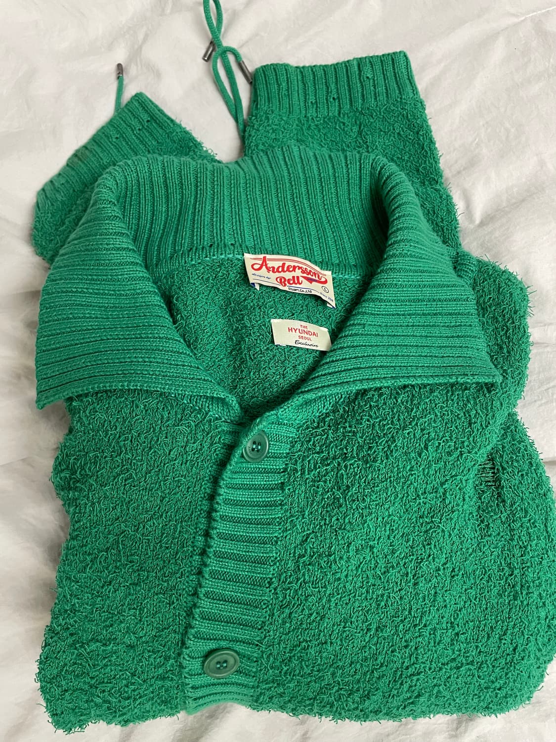 앤더슨벨 더현대 가디건 그린 M 상품이미지1