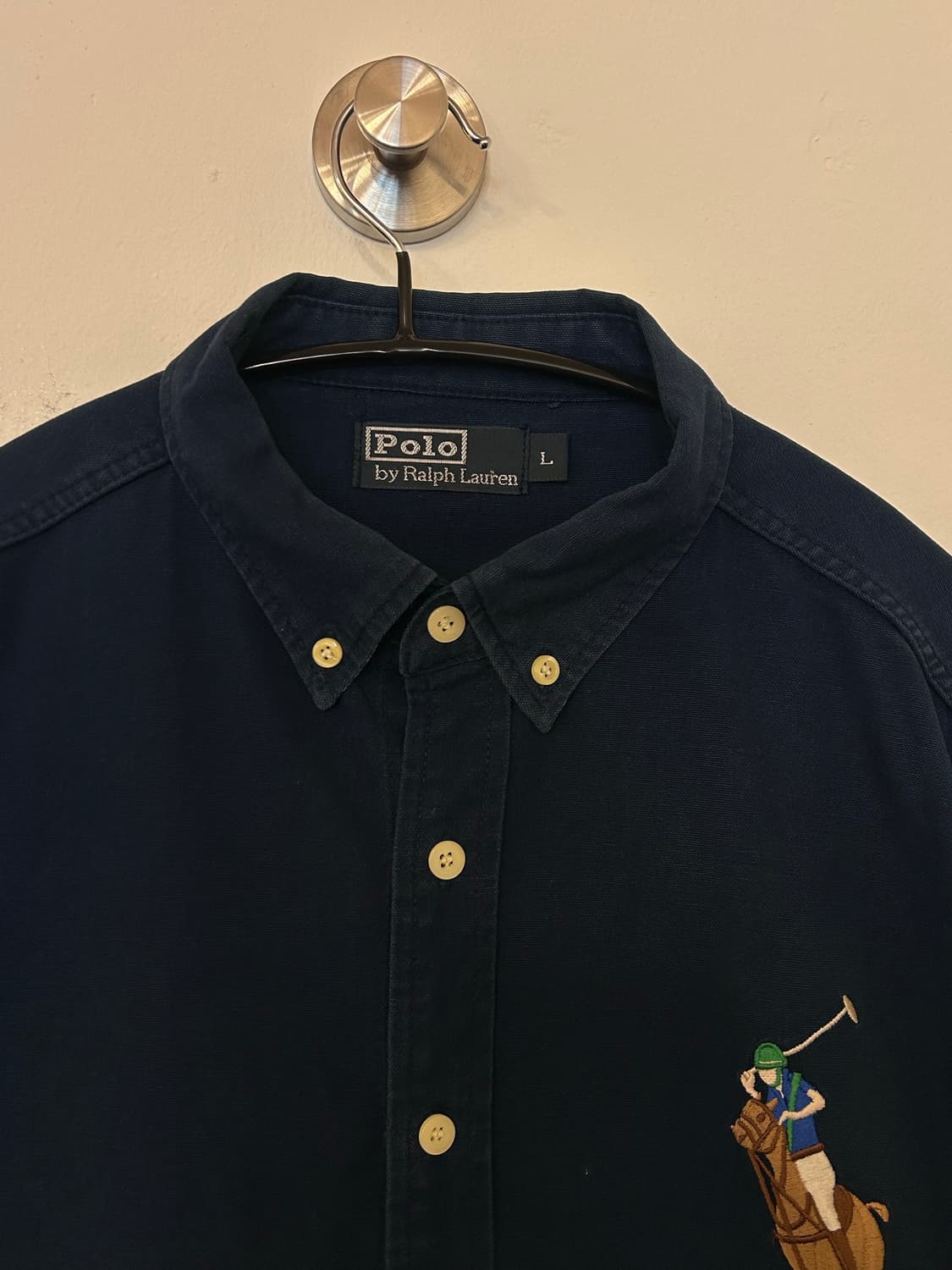(정품) 폴로 랄프로렌 셔츠 L 네이비 상품이미지2