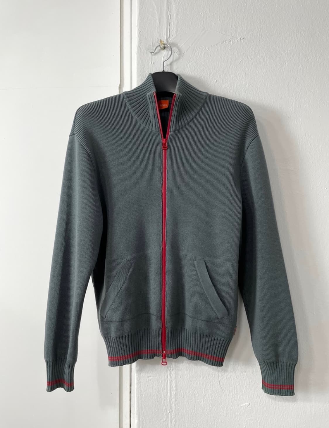 휴고보스 니트집업 상품이미지1