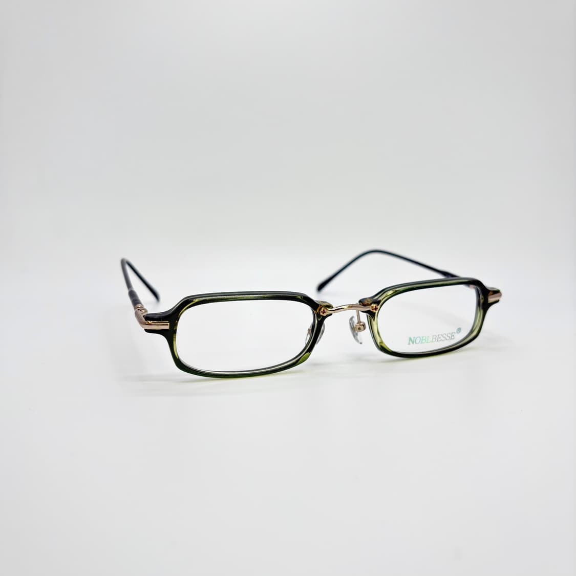 NOBLBESSE 그린 스퀘어 빈티지 뿔테 상품이미지2