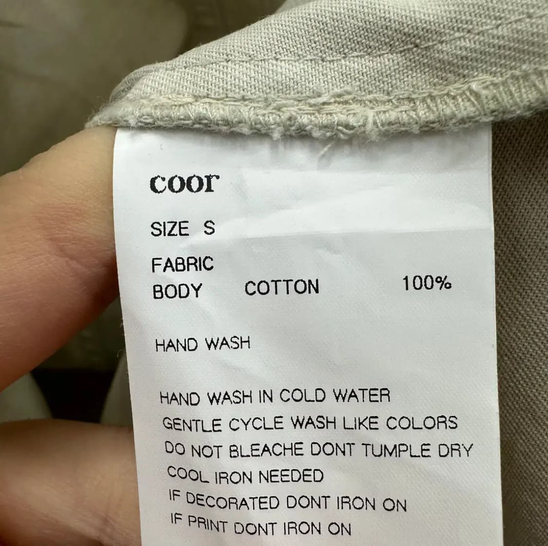 쿠어 남자 루즈핏 헤비코튼 웨스턴 셔츠 상품이미지4