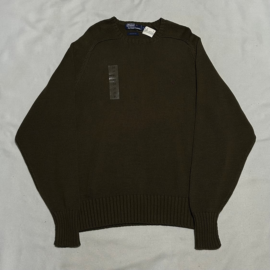 M 새상품 폴로랄프로렌 브라운 코튼 니트 상품이미지2