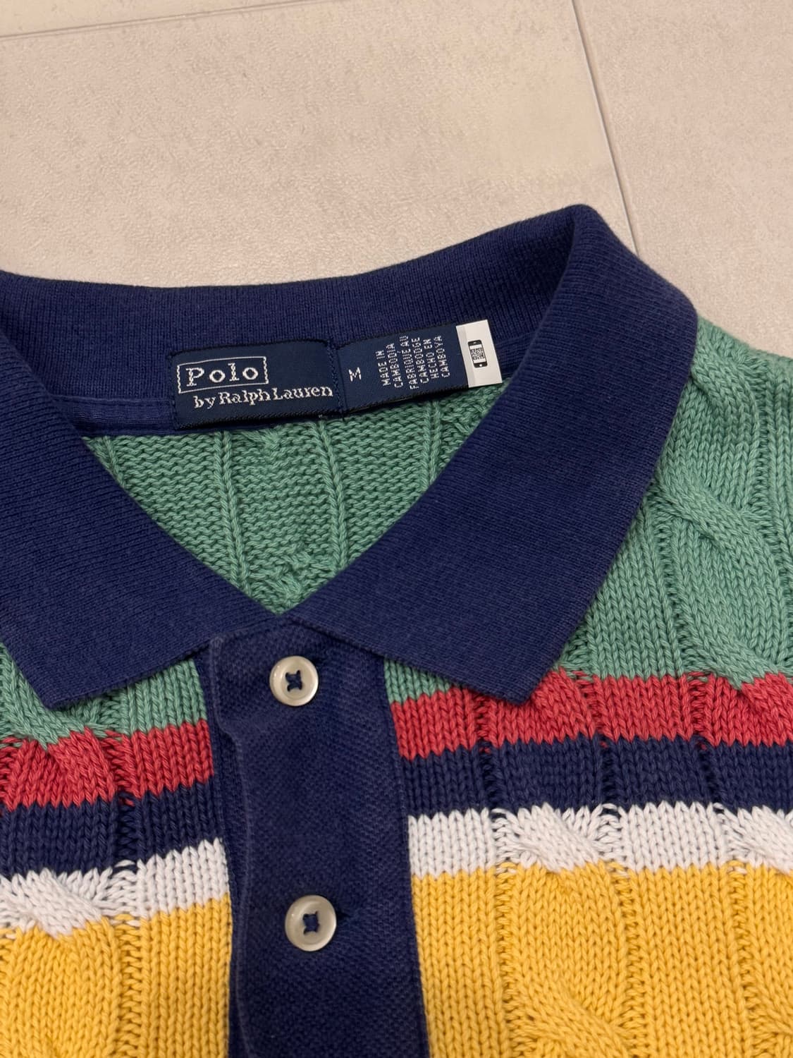 폴로 랄프로렌 케이블 반팔 니트 상품이미지2