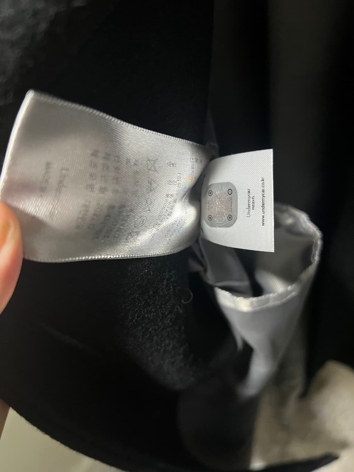 [1]언더마이카 리전.02 발마칸 오버사이즈 울 코트 블랙 상품이미지3