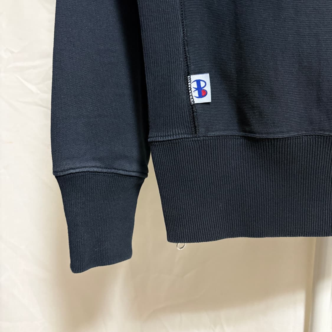 챔피온 X 빔즈 리버스위브 사이드집업 스웻셔츠 / 블랙, S 상품이미지9