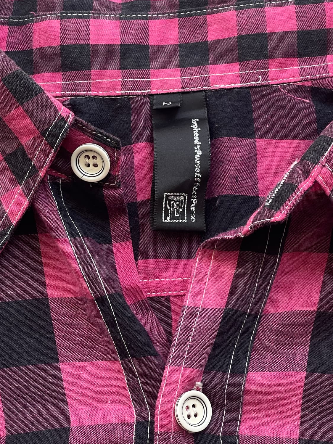 y2k check shirts 상품이미지3