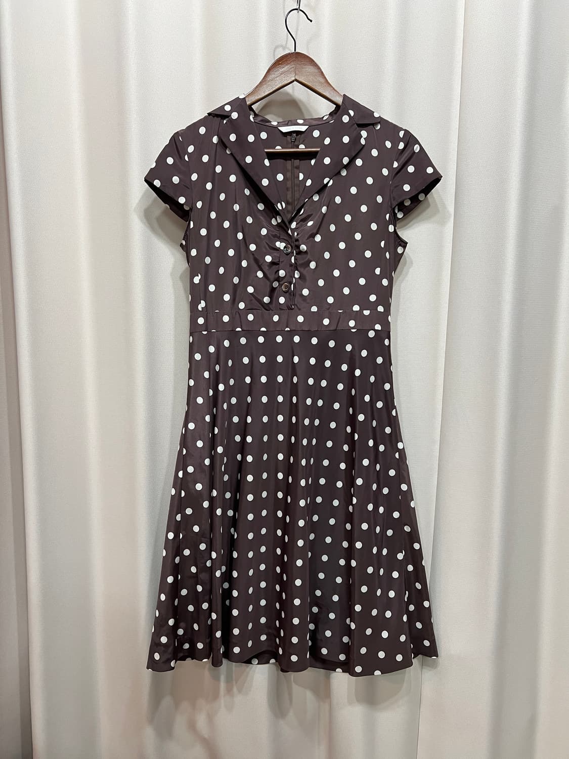 쉬즈미스 여성 도트 반팔 원피스 상품이미지2