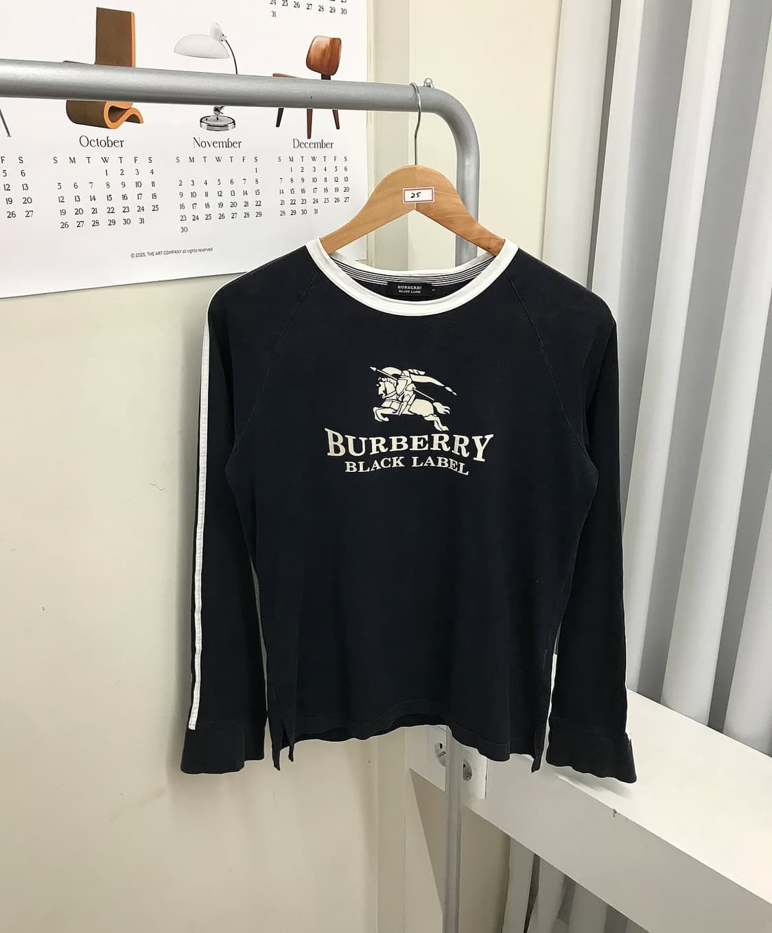 버버리 빅로고 져지 롱슬리브 긴팔티 상품이미지1