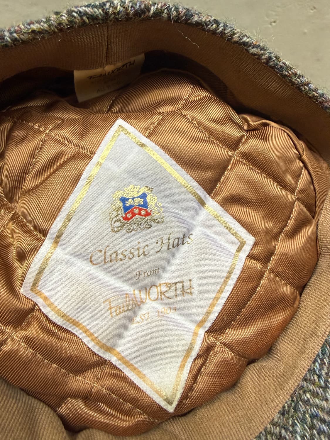 90s Failsworth 해리스트위드 헌팅캡 상품이미지4