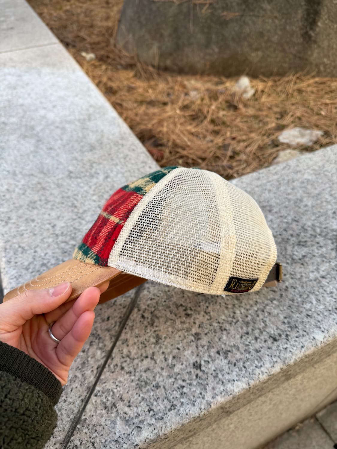 Polo Country 폴로 컨트리 플란넬 레더 트러커 캡 상품이미지3