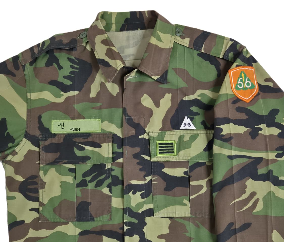 육군 구형 56사단 병장 중기형 동계 전투복 상의 자켓 (M) 상품이미지5