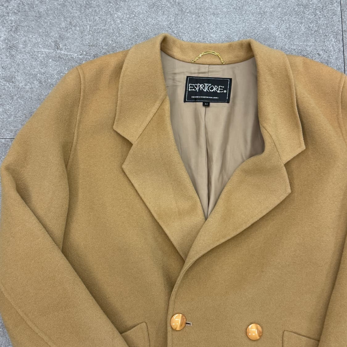 ESPRTCORR  클래식 모직 더블 코트 상품이미지6