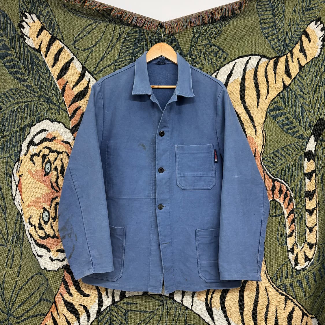 60s 빈티지 Pionier 몰스킨 프렌치 워크 자켓 (XL)  상품이미지1