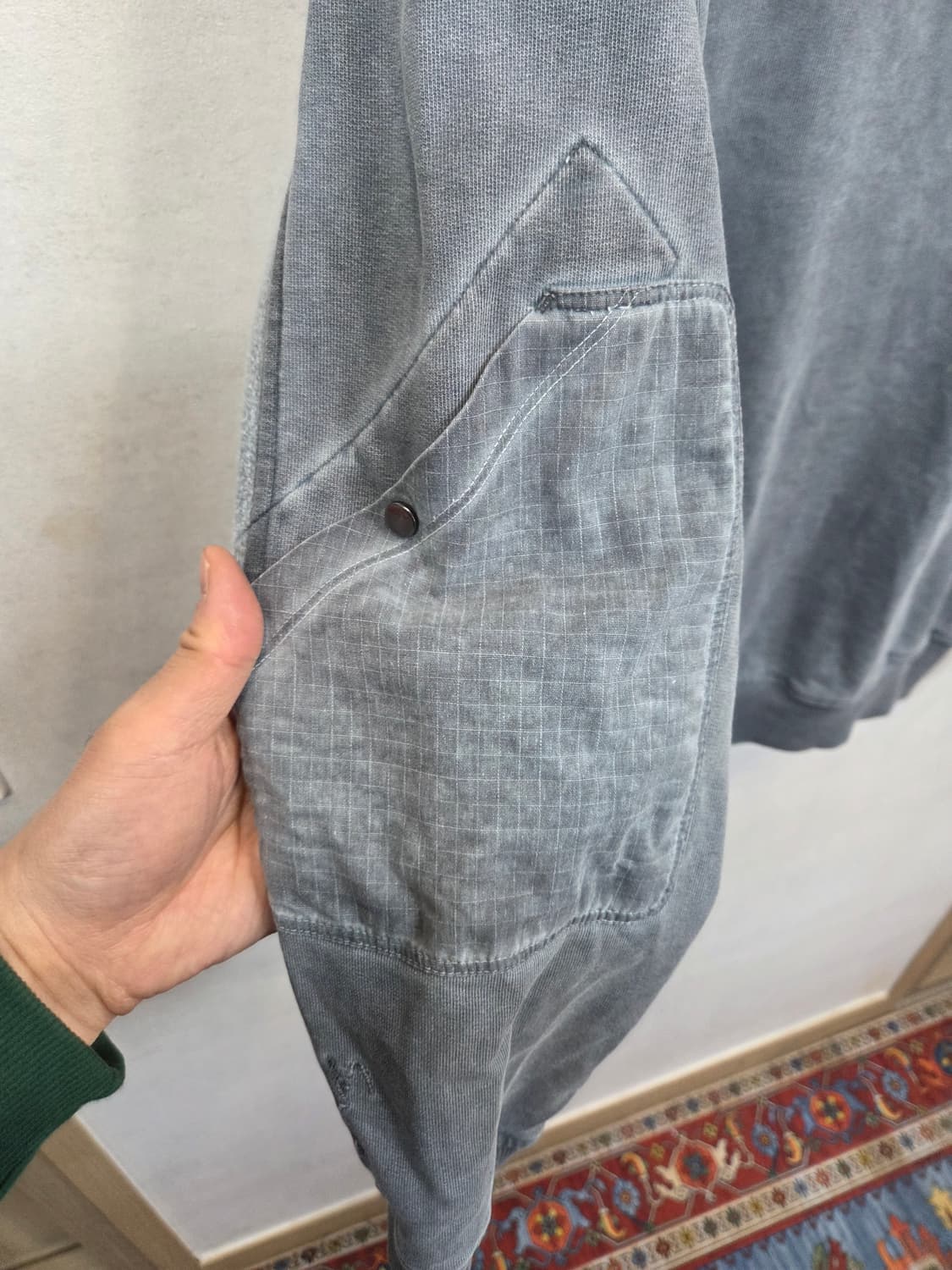 Series 피그먼트 플리스 믹스 기모 맨투맨 xl 상품이미지3