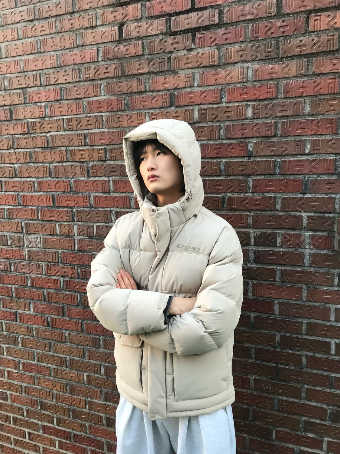 디스커버리 아이보리 패딩 상품이미지2