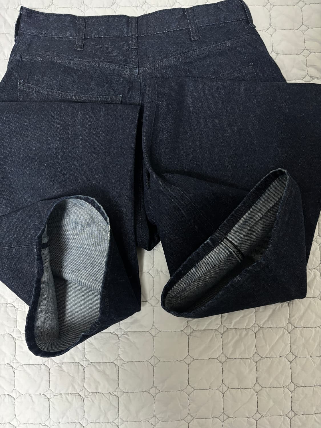 [3(M)] 해칭룸 와이드 커브진 워시드 인디고 상품이미지7