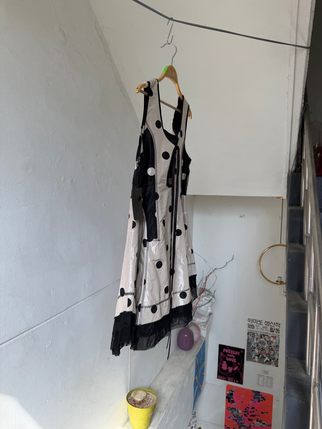 빈티지 도트 레이스 코스프레 원피스 상품이미지7