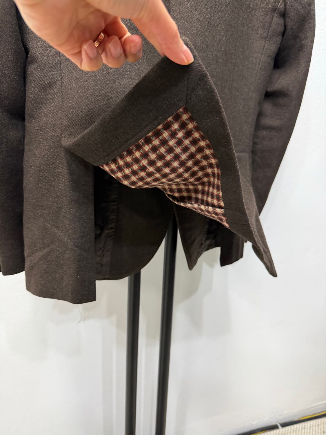 정품) 에스티듀퐁 이태리 브라운 남성 울자켓 46 상품이미지5