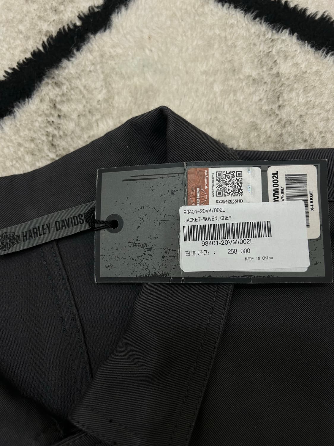 [XL]할리데이비슨 스트레치 캐주얼 자켓/그레이 상품이미지5