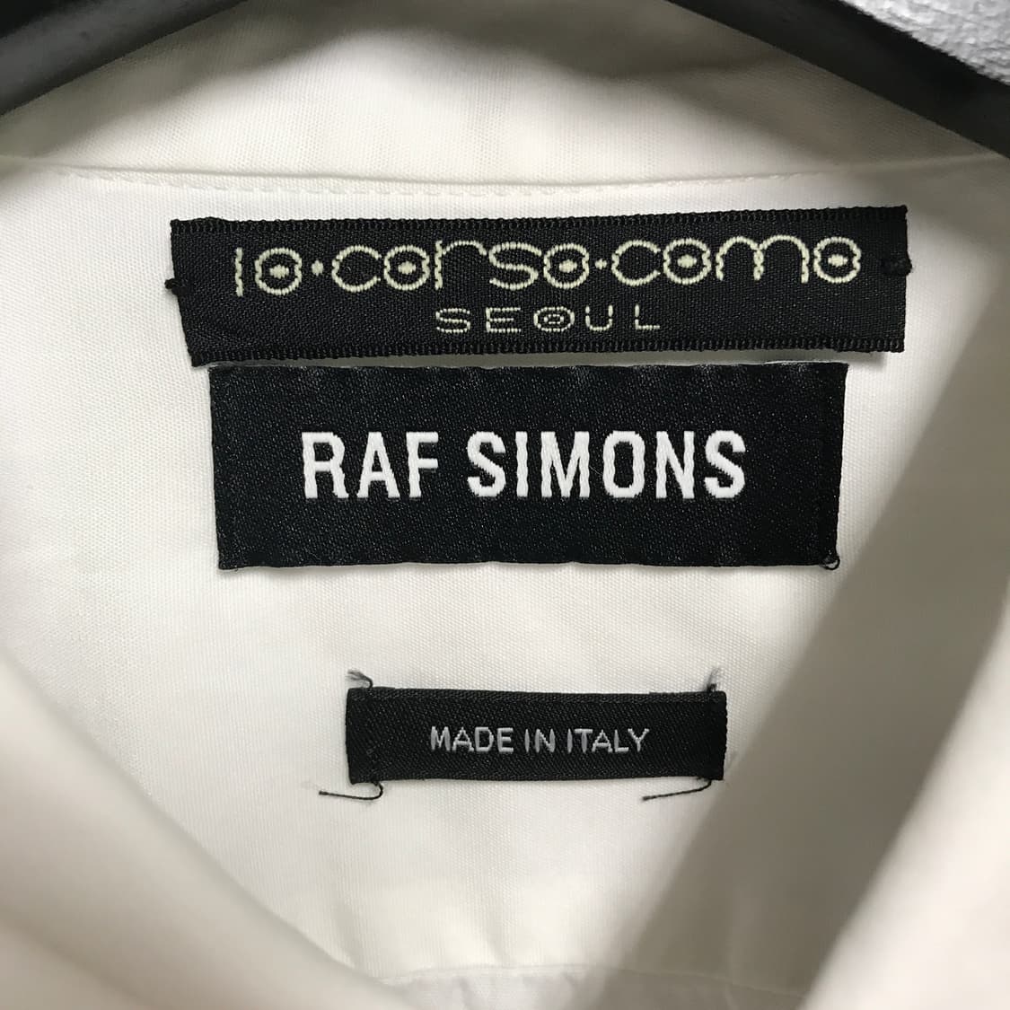 라프시몬스 화이트 반팔 셔츠 46 상품이미지5