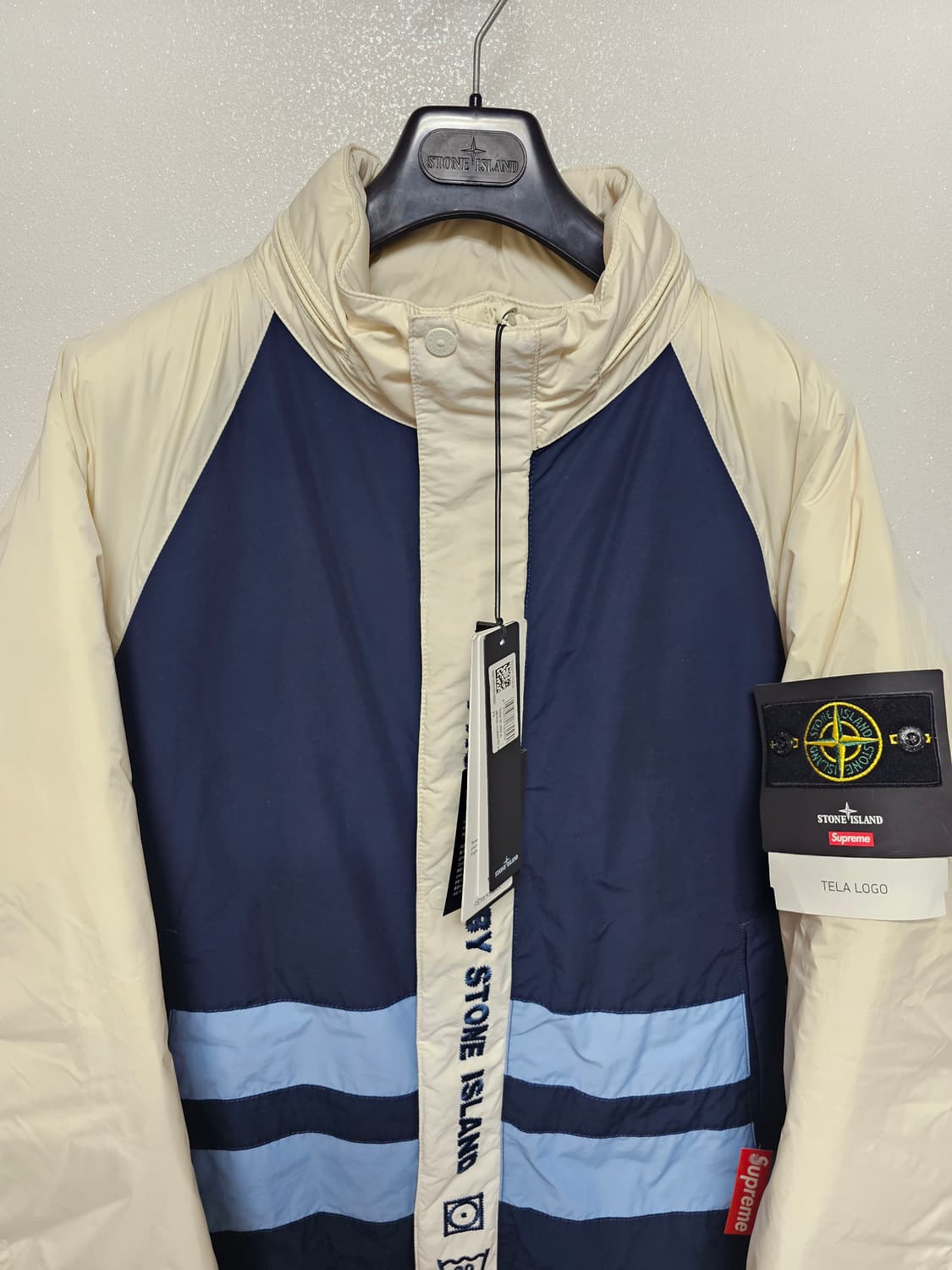 슈프림 x 스톤 아일랜드 리버시블 다운 퍼퍼 자켓 XL (새 상품) 상품이미지4