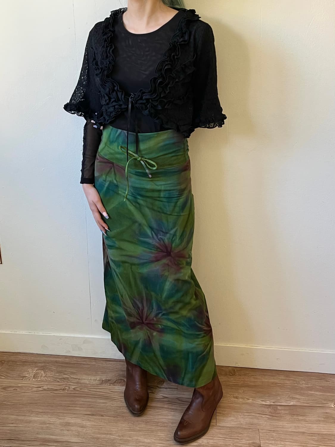 MALAIKA 오로라 밴딩 롱스커트 상품이미지5