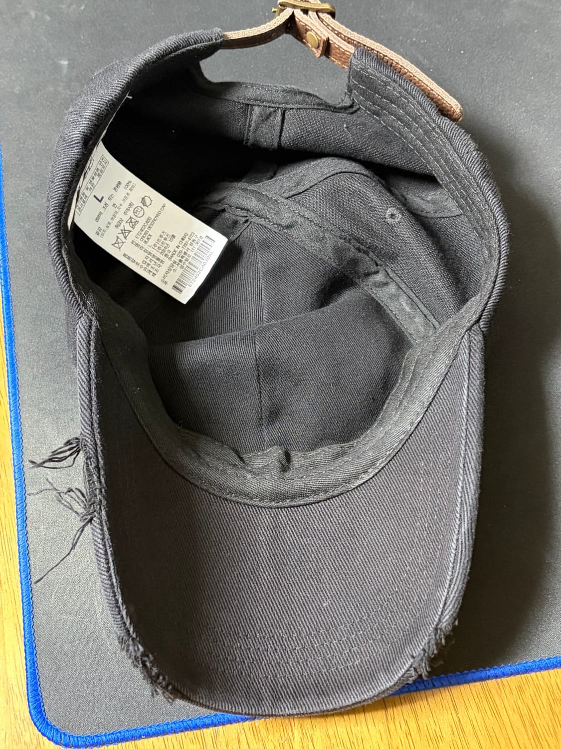 etce cross destroyed cap black (L) 상품이미지4