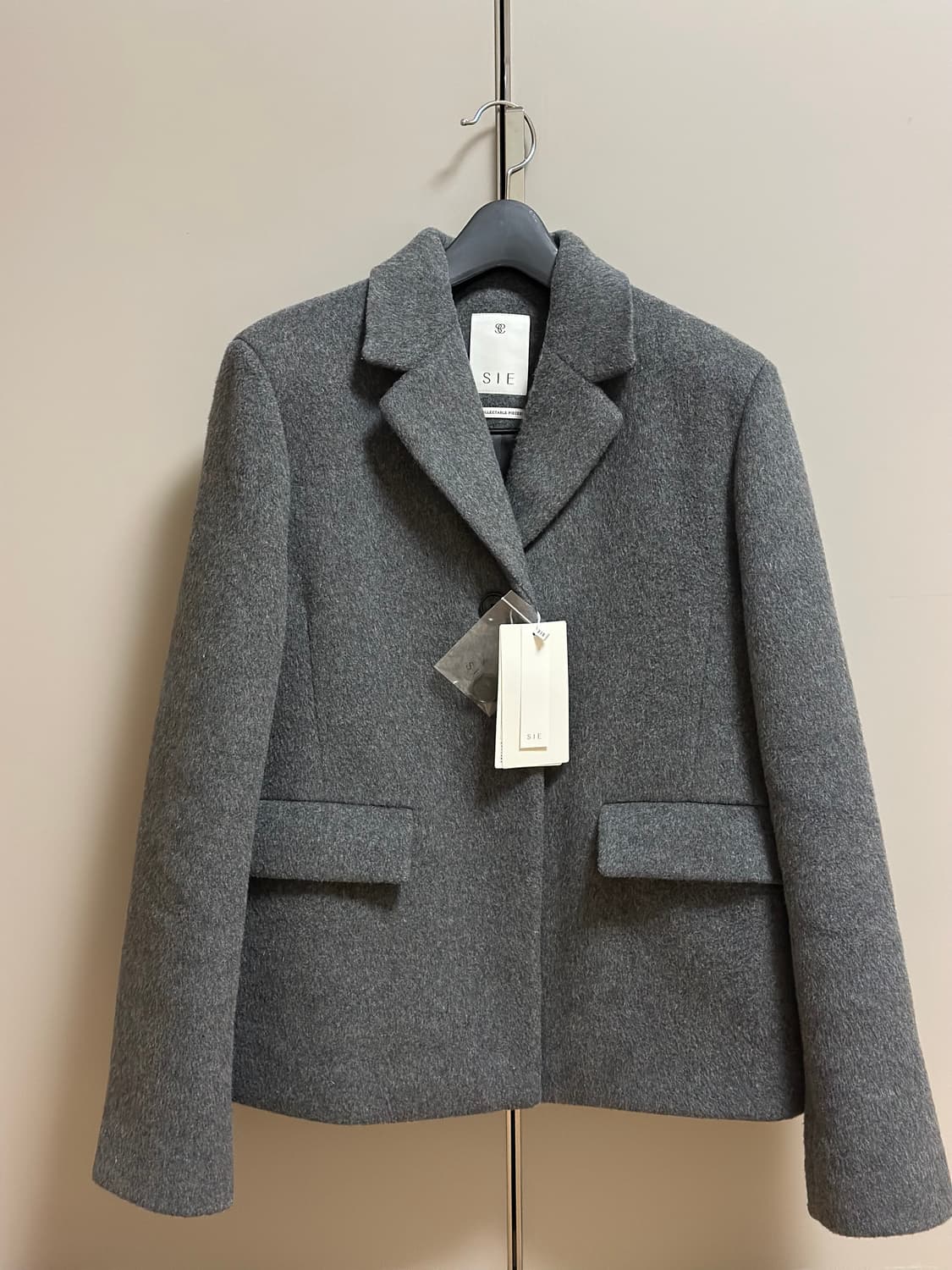 시에 Sie 에페 울 싱글 재킷 차콜 상품이미지4