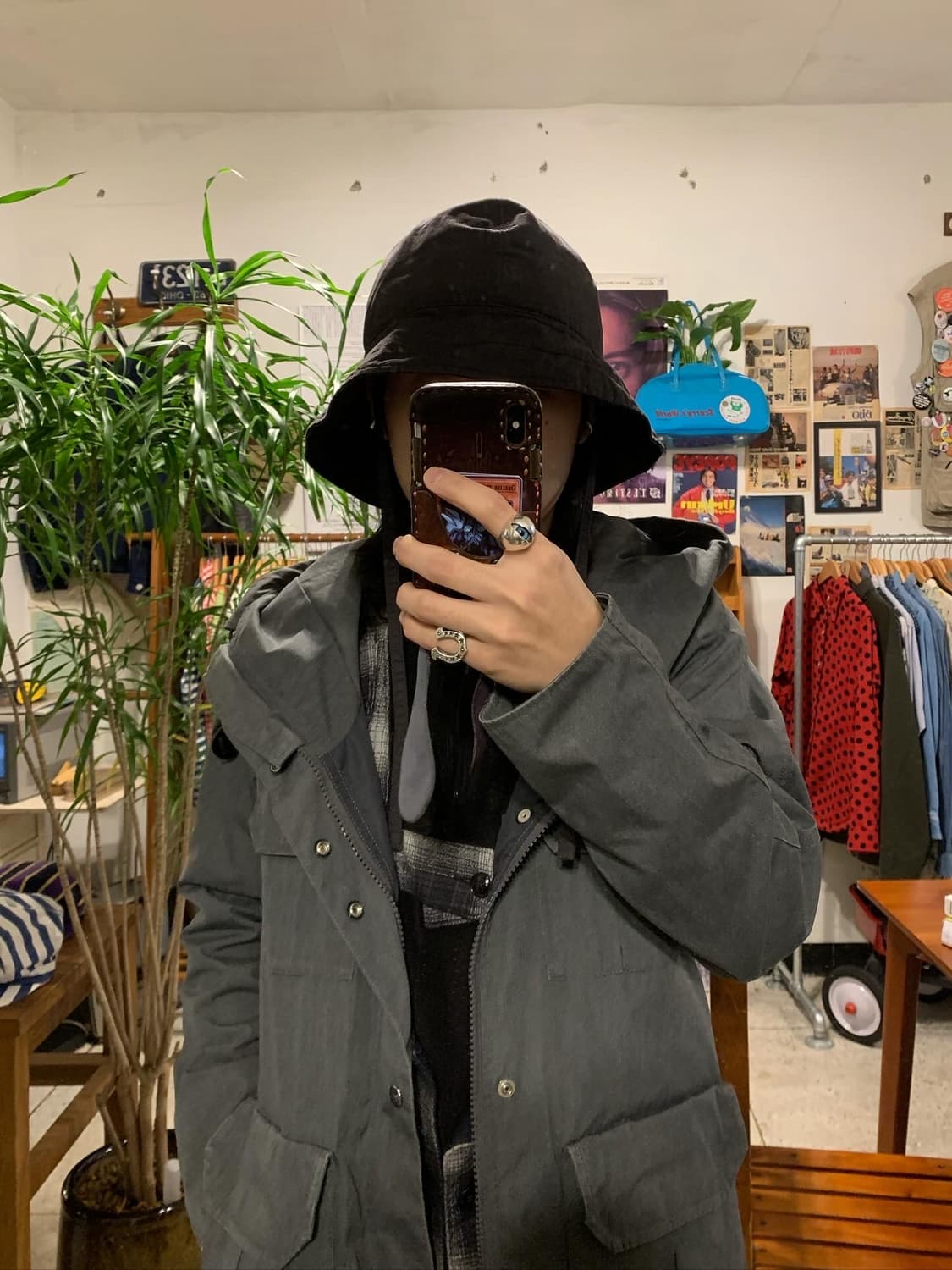 노스페이스 퍼플라벨 그레이 마운틴 파카 상품이미지2