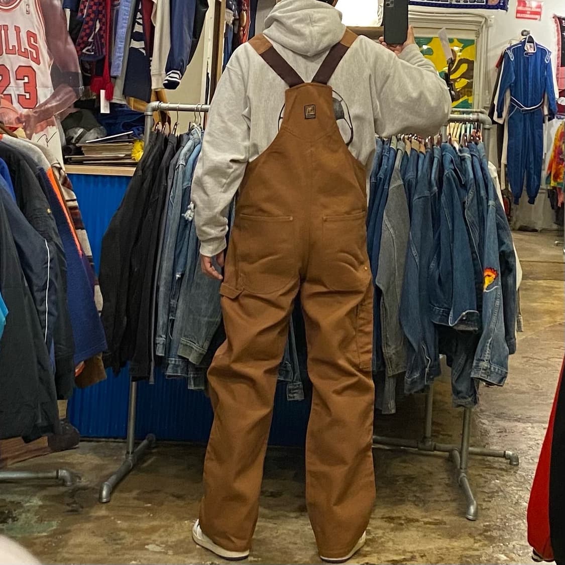 새상품 레어 90s USA KODIAK 워크 오버롤 상품이미지4