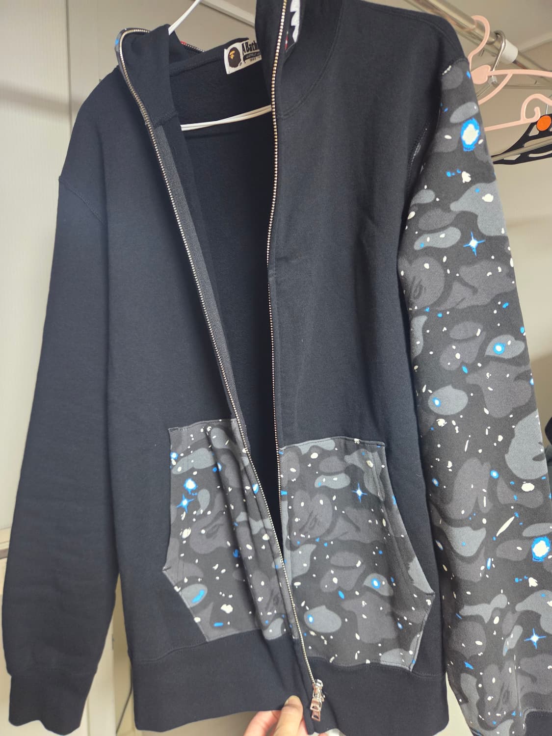 베이프 스페이스 카모 샤크후드 xl 새상품 유일매물 상품이미지8