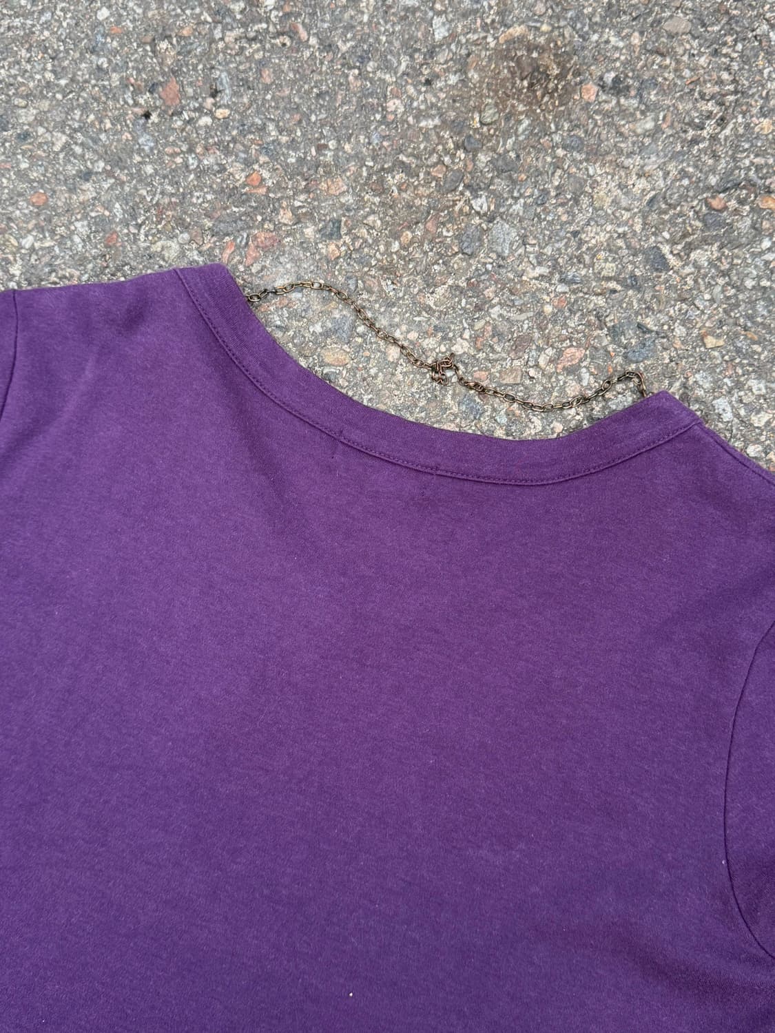 00‘s y2k Chain Eyelet T-Shirt 상품이미지7