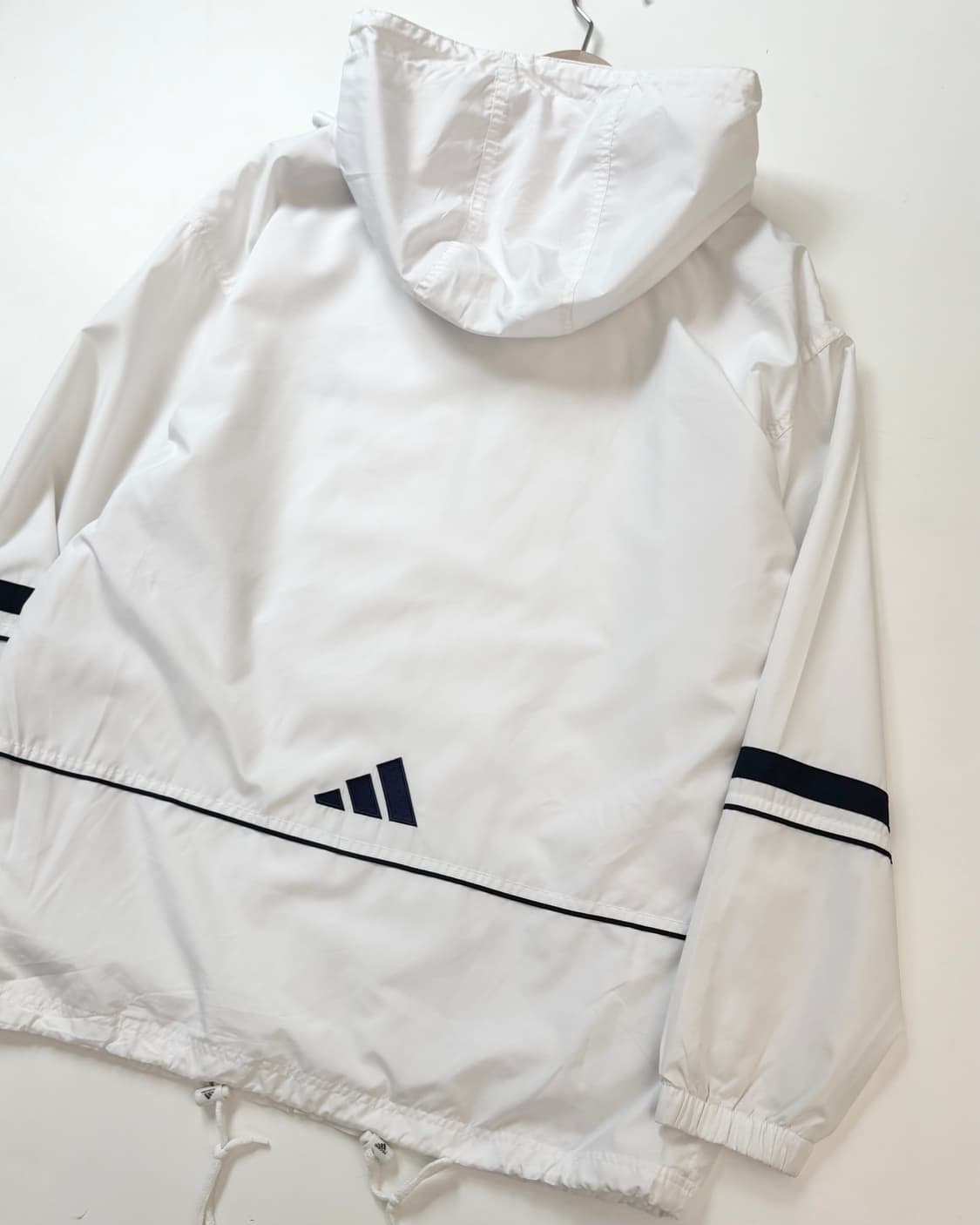 Adidas 올드 아디다스 화이트컬러 후드 바람막이 자켓 상품이미지6