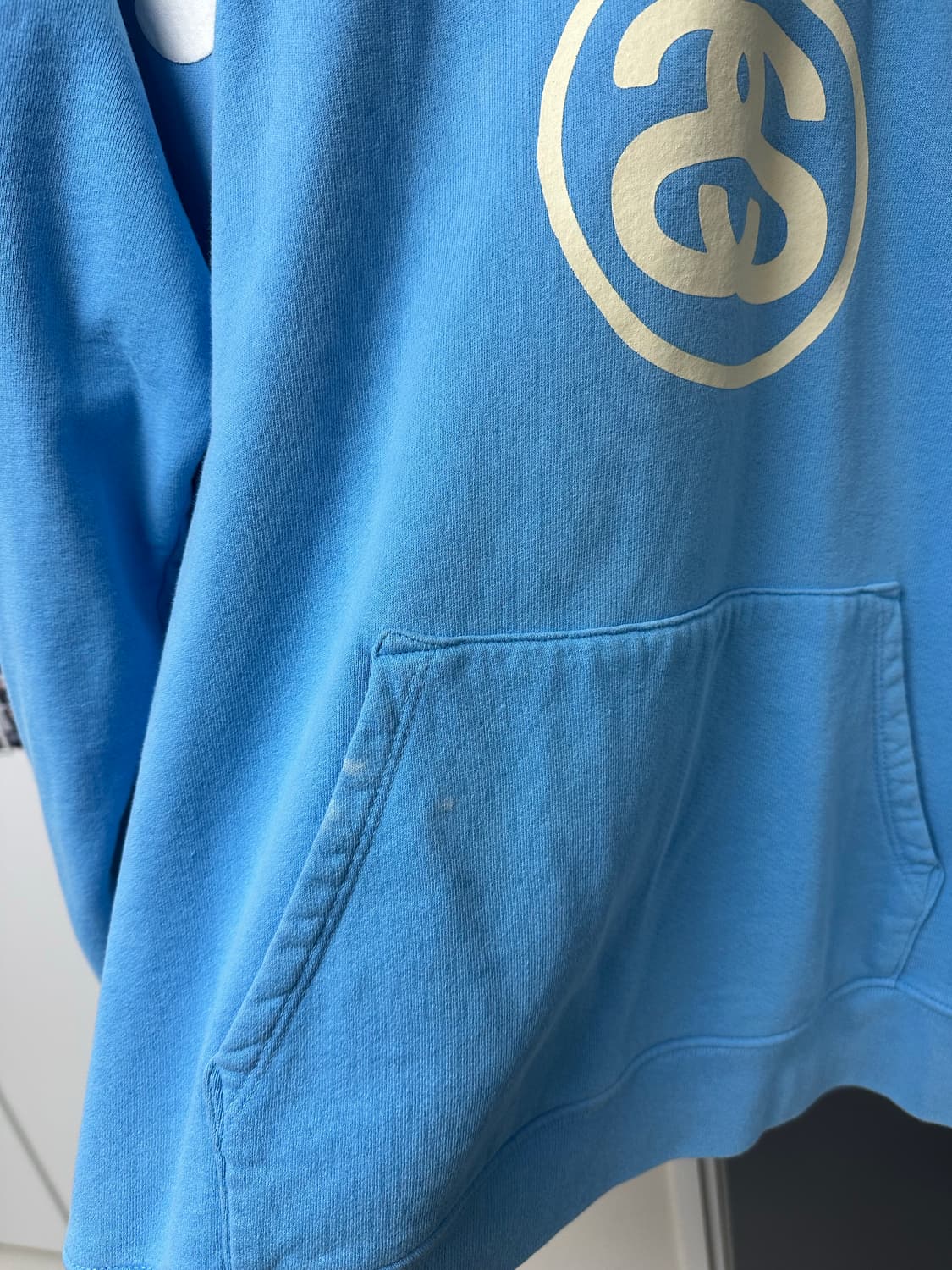 스투시 x CPFM 8볼 피그먼트 다이드 후드 블루 상품이미지7