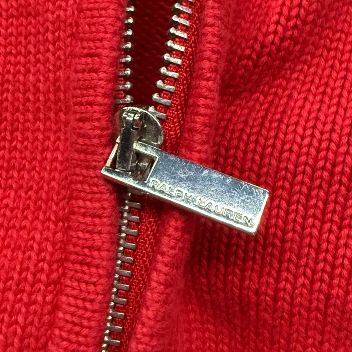 폴로 랄프로렌 레드 니트집업 상품이미지8