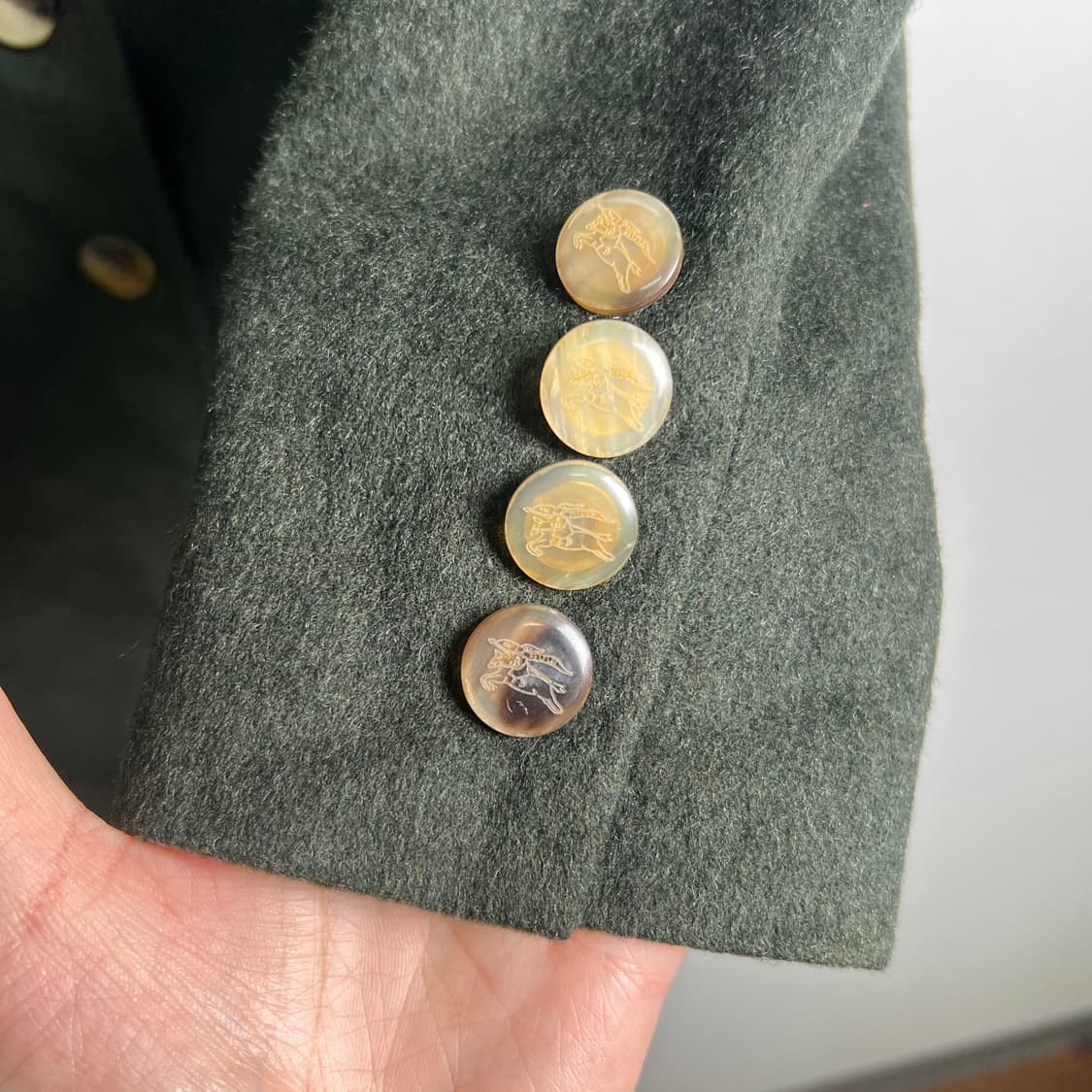 버버리 빈티지 캐시미어 혼방 울 블레이저 42 상품이미지6