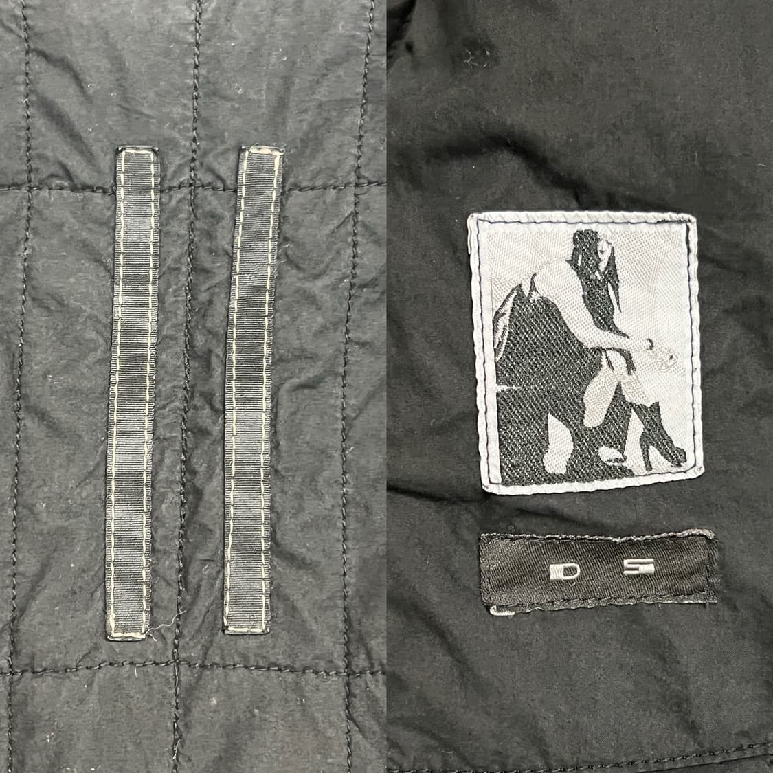 릭오웬스 14FW 다크쉐도우 사선 팔가죽 레더 자켓 상품이미지7