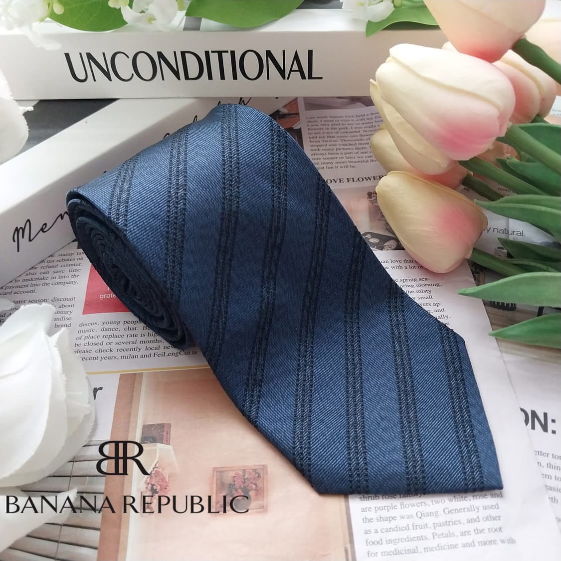 바나나리퍼블릭 넥타이 네이비 스트라이프 A+등급 K2465
 상품이미지2