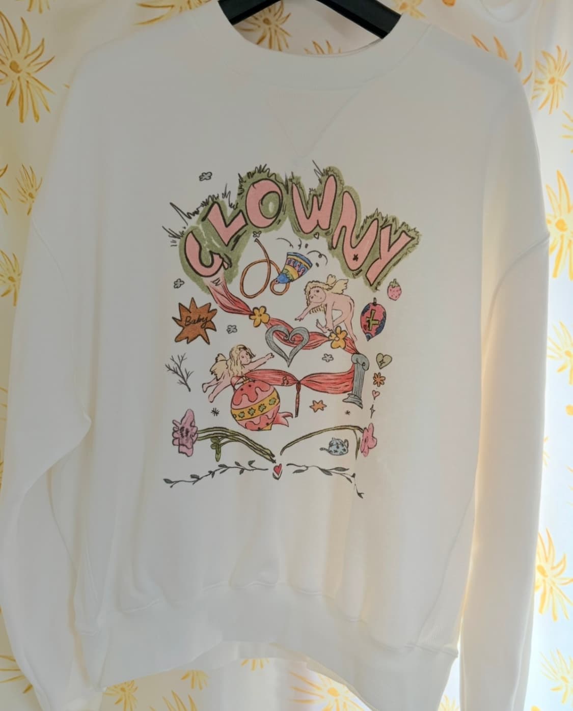 글로니 홀리데이 엔젤 맨투맨 상품이미지2