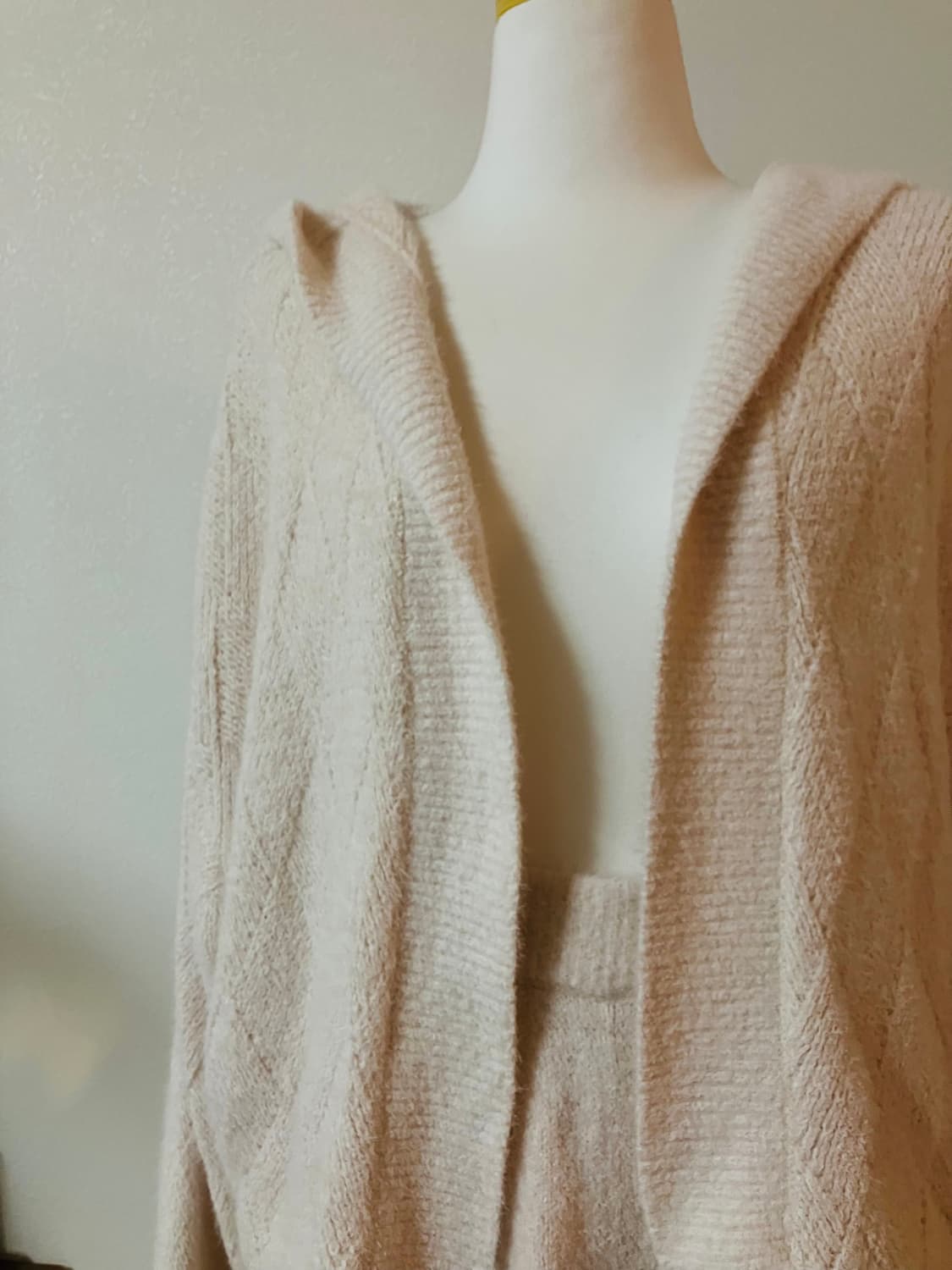 젤라또피케 홈웨어 우사미미 다이아몬드패턴 핑크 free사이즈 상품이미지3