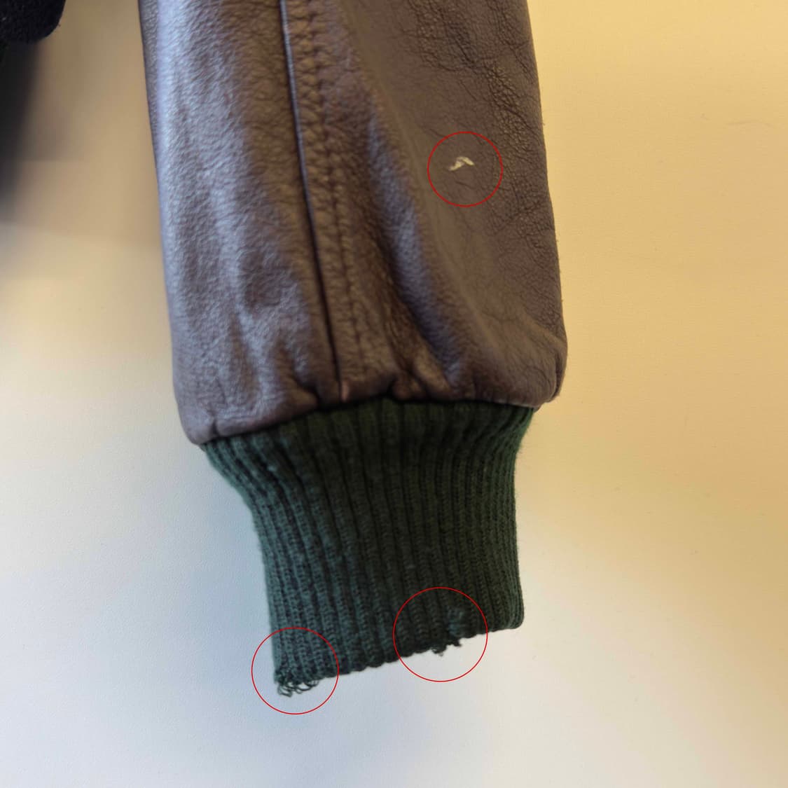 90s 하드락 카페 레더 바시티 자켓 상품이미지3