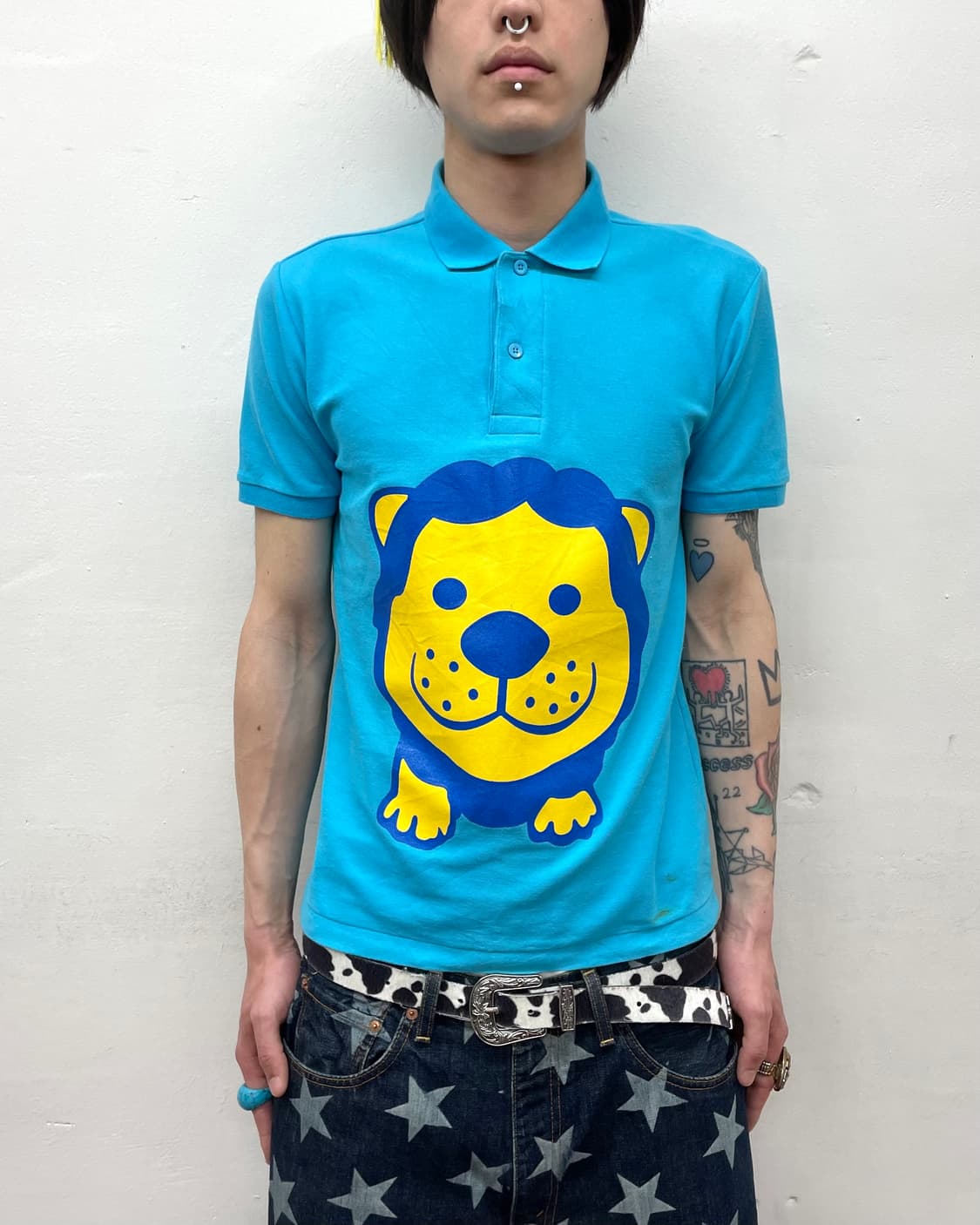 Cutie lion blue pk t-shirt  상품이미지1