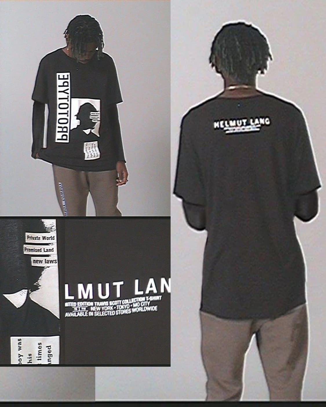 헬무트 랭X트래비스스캇 프로토타입 롱슬리브 상품이미지1