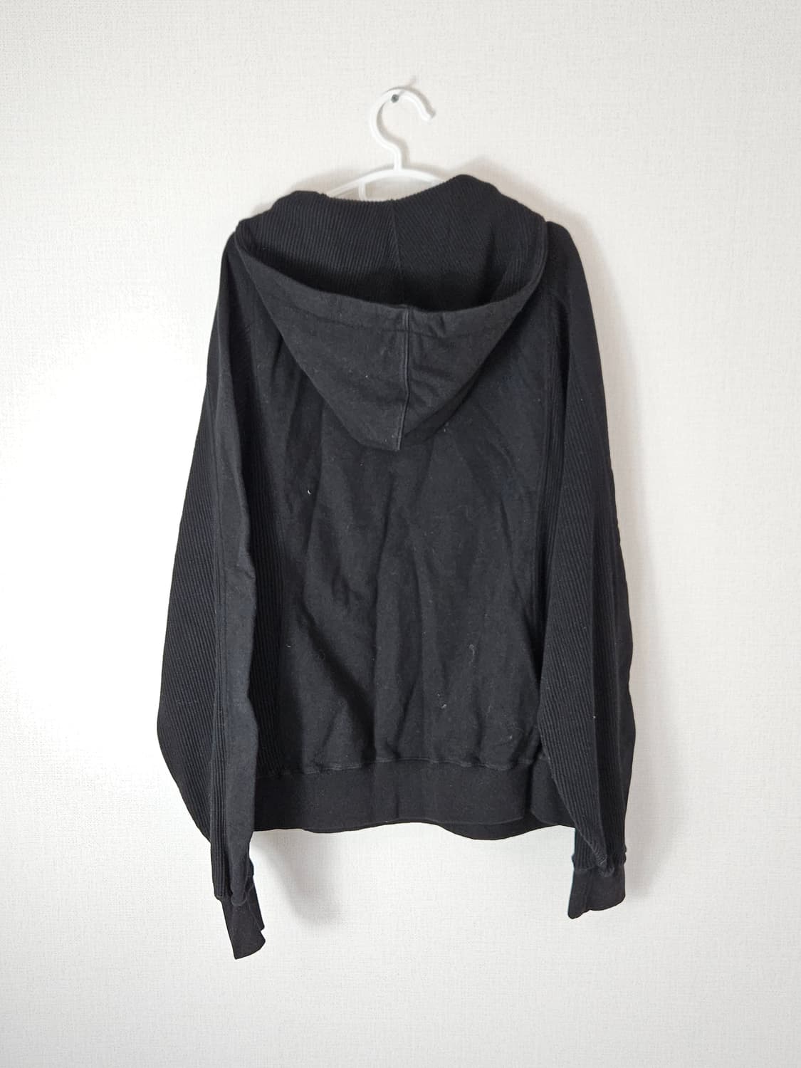 언더마이카 22SS 시오키 아켄 와플 후드 잉크 블랙 OS 상품이미지4