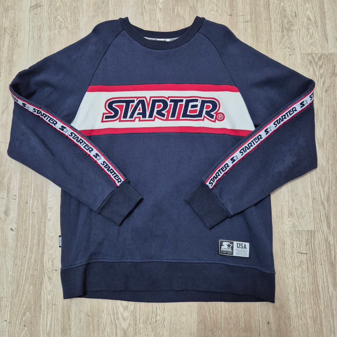 스타터 빅로고 사이드라인 맨투맨 상품이미지1