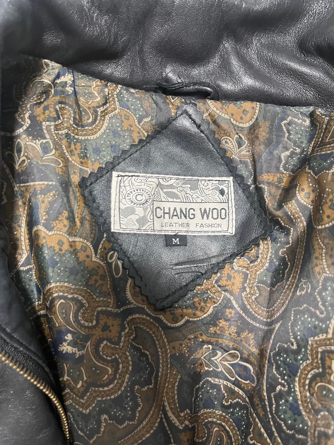 빈티지 램스킨 레더 자켓 상품이미지2