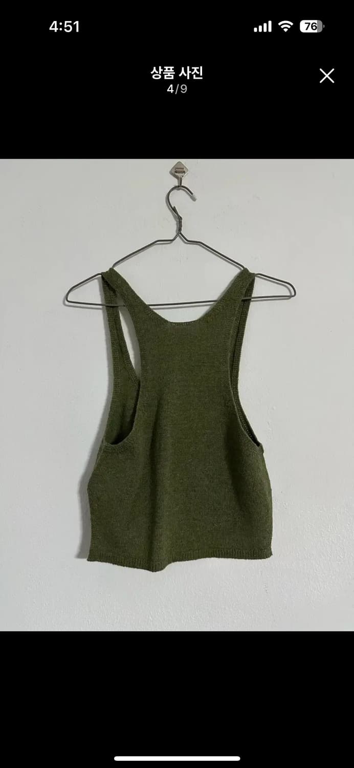 빔즈 재팬 (빔스 재팬) 레이어드 니트 나시 S사이즈 상품이미지6