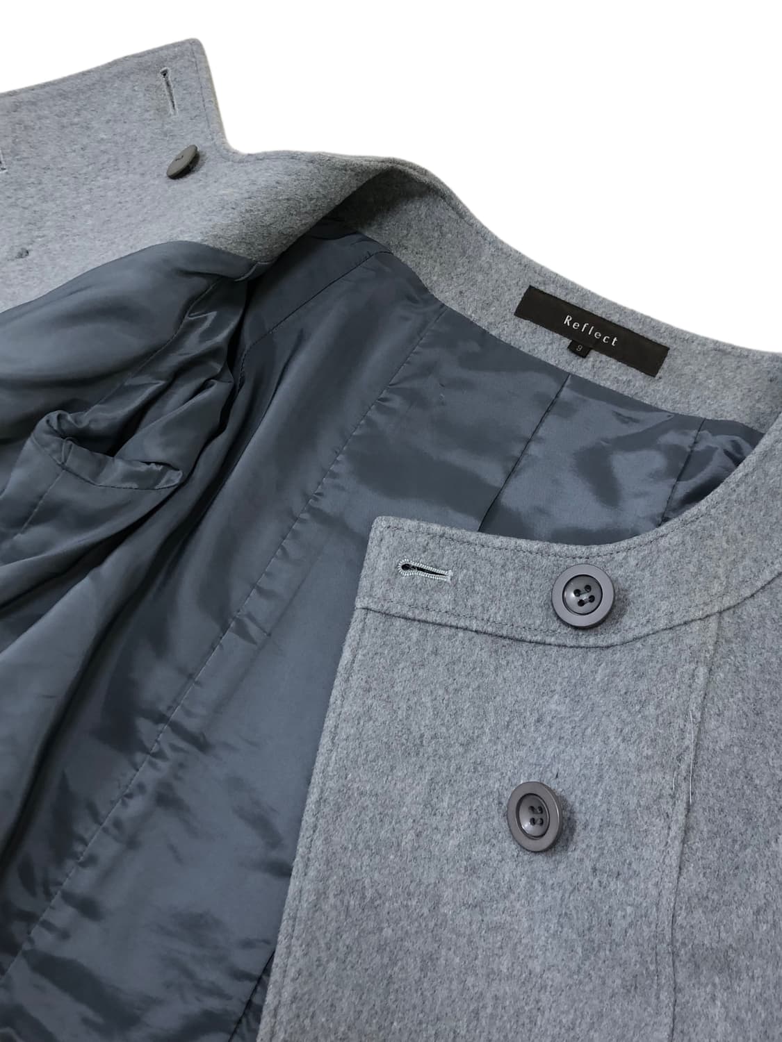 reflect 회색 노카라 자켓 상품이미지10