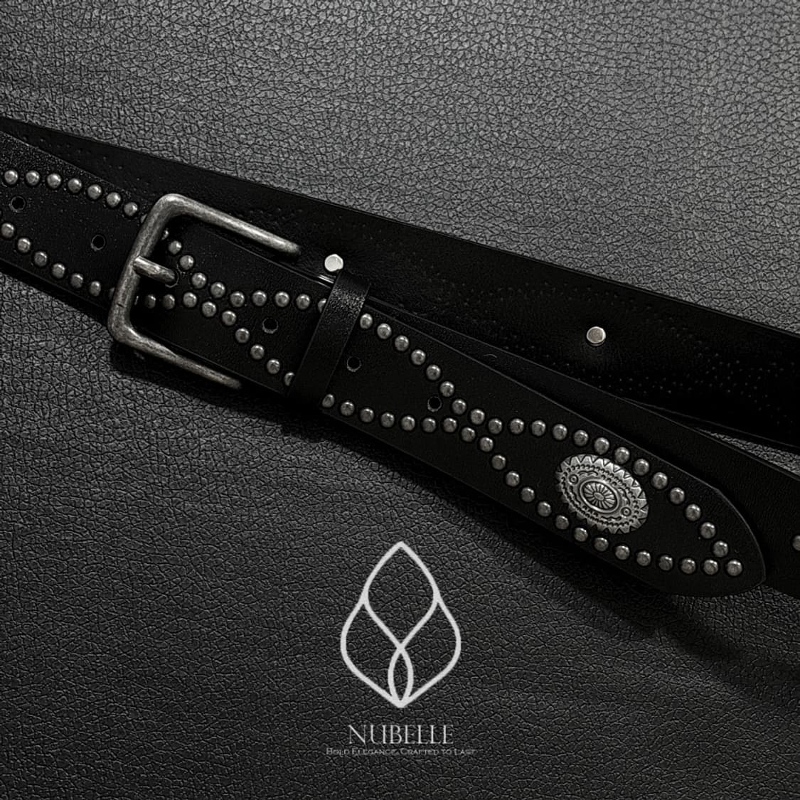 🌗 Ethnic stud belt / 에스닉 스터드 웨스턴 벨트 상품이미지5